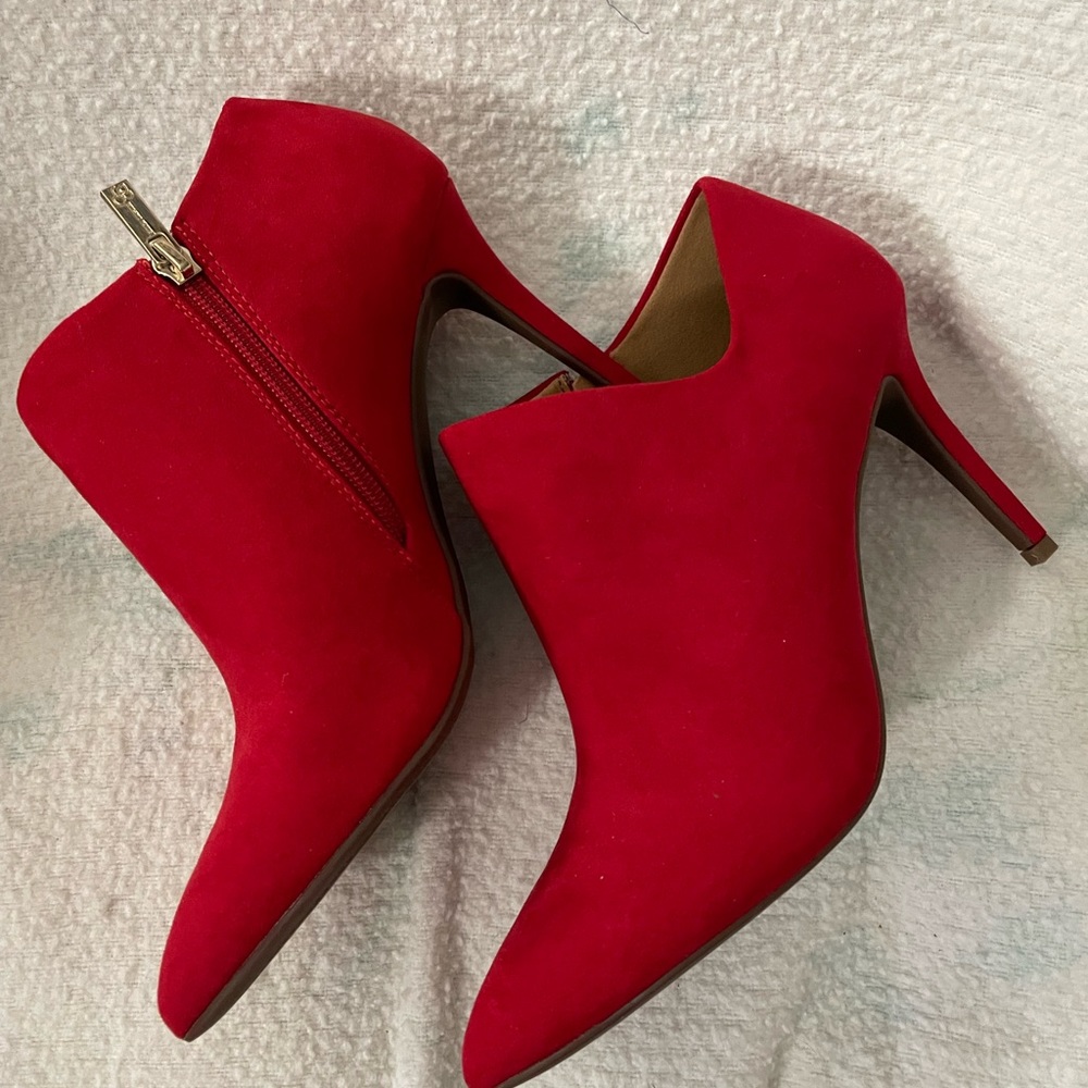 Red Suede Boots